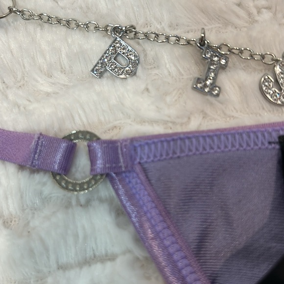 Dolls Kill horoscopes Zenned out metallic lilac Pisces charm thong medium new - Picture 4 of 6